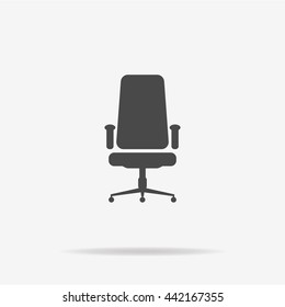 Icono de silla de oficina. Ilustración de concepto de Vector para el diseño.