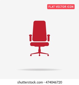 Office chair icon. Vector concept illustration for design.