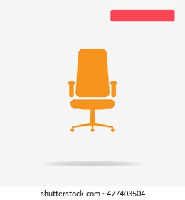 Office chair icon. Vector concept illustration for design.