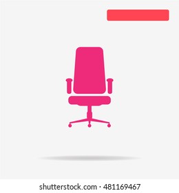 Office chair icon. Vector concept illustration for design.