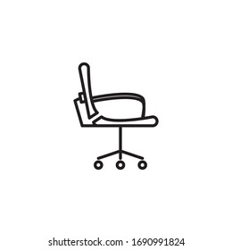 Office Chair Icon Vector Design Template 