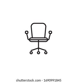 Office Chair Icon Vector Design Template 