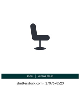 icono de silla de oficina elemento de diseño vectorial eps 10