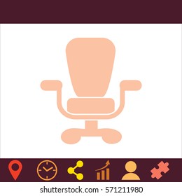 Office chair  icon. Vector design.