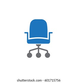 Office chair icon vector, filled flat sign, solid colorful pictogram isolated on white. Symbol, logo illustration. Pixel perfect