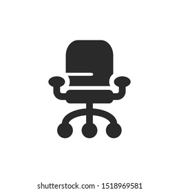 Office Chair Icon Vector Illustration.