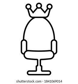 Office chair icon vector illustration