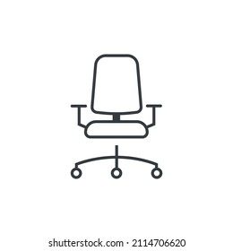 Office chair icon, vector illustration