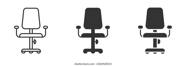 Office chair icon. Vector illustration.