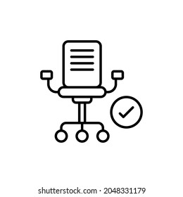 Office Chair icon in vector. Logotype