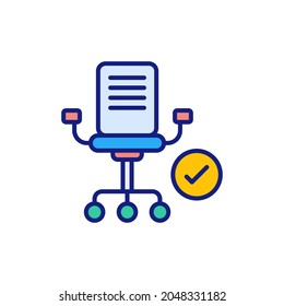 Office Chair icon in vector. Logotype