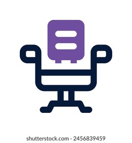 Bürostuhlsymbol. Vektorgrafik gemischtes Symbol für Ihre Website, Ihr Handy, Ihre Präsentation und Ihr Logo-Design.