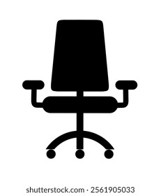 office chair icon vector on white background. chair icon