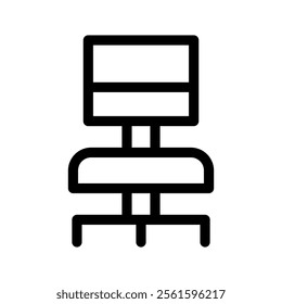 Office Chair Icon Vector Symbol Design Illustration