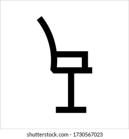 Office Chair Icon Vector Template Flat Design on white background