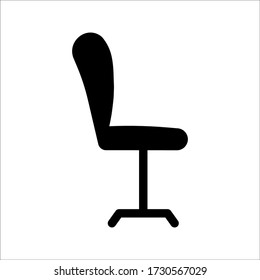Office Chair Icon Vector Template Flat Design on white background