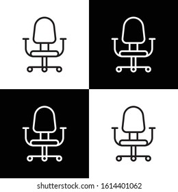 Office chair icon for web and mobile