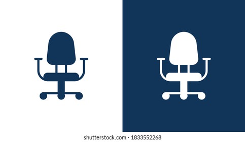 Office chair icon for web and mobile