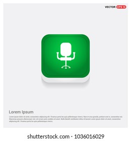 Office Chair IconGreen Web Button