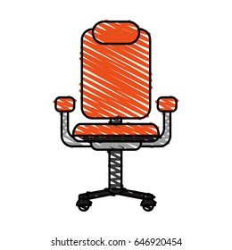 Office chair illustration