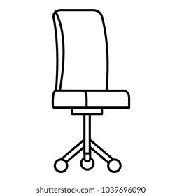 office chair isolated icon