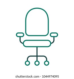 office chair isolated icon