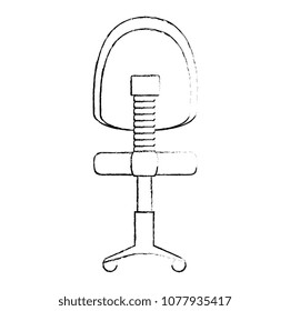 office chair isolated icon