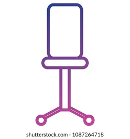 office chair isolated icon