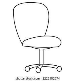 office chair isolated icon