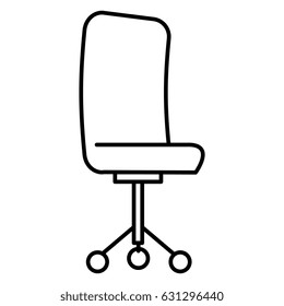 office chair isolated icon