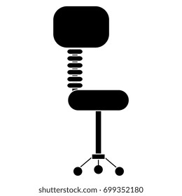 office chair isolated icon