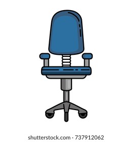 office chair isolated icon