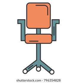 office chair isolated icon