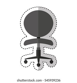 office chair isolated icon vector illustration design
