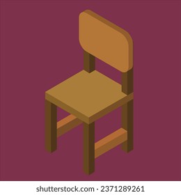 ilustración vectorial pro isométrica de silla de oficina Isomtric