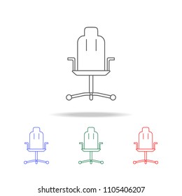 Office chair line icon. Elements of game life in multi colored icons. Premium quality graphic design icon. Simple icon for websites, web design, mobile app on white background