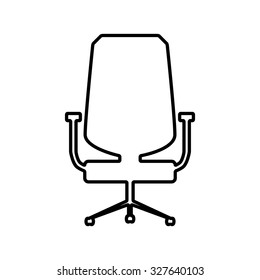 office chair line icon isolated