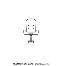 Bürostuhl-Icon Vektorgrafik Design-Vorlage.