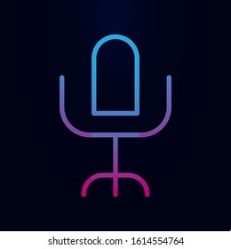 Office chair line nolan icon. Simple thin line, outline vector of web icons for ui and ux, website or mobile application