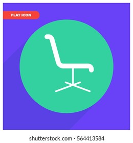 office chair line vector icon