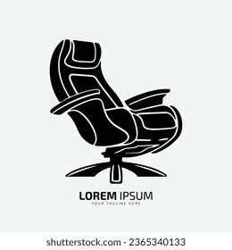 Office chair logo design template. Vector illustration of a modern chair massage chair - Shutterstock ID 2365340133