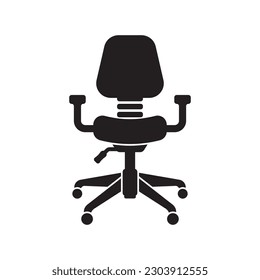 Office chair logo icon,vector illustration template design.