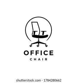 icono del logotipo de la silla de oficina