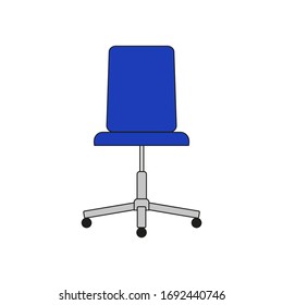 office chair on white background