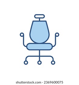 Office Chair related vector icon. Isolated on white background. Vector illustration