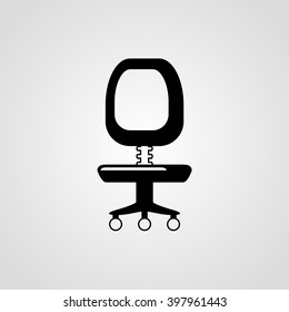 Office chair sign icon solid