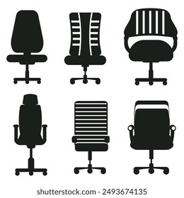 office chair silhouette. Silhouette of Chair