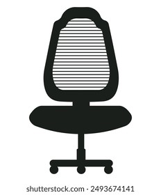 office chair silhouette. Silhouette of Chair