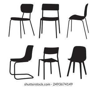 office chair silhouette. Silhouette of Chair