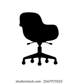 Office chair silhouette icon vector design.
